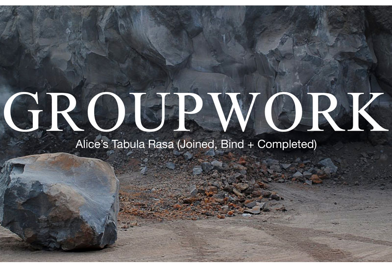 Fiandre junto a GROUPWORK en la muestra “Alice’s Tabula Rasa”